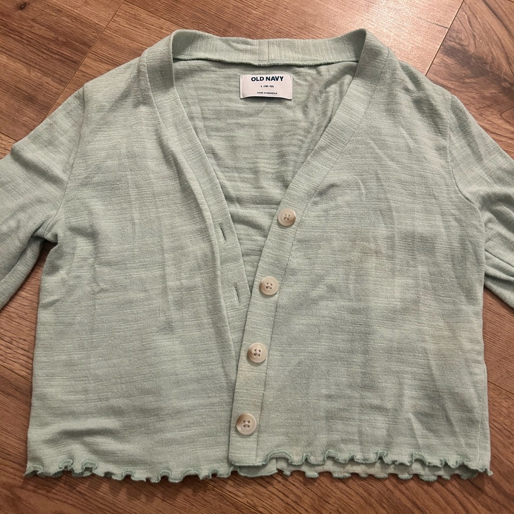 Old Navy Kids Mint Green Button Down Shirt